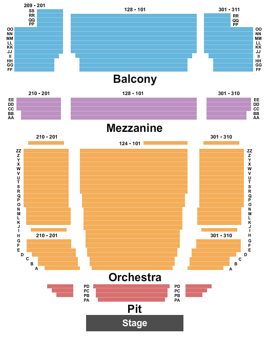 Popejoy Hall The Nutcracker Seating Chart